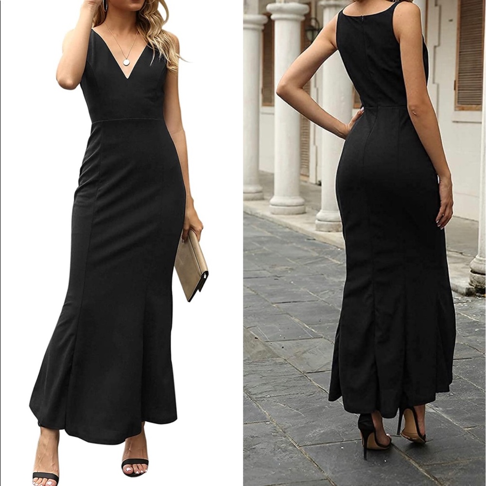 Black Cocktail Party Dress
